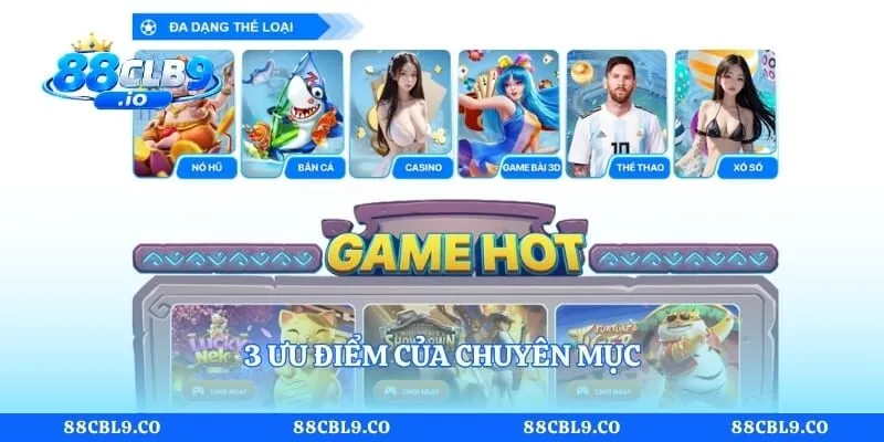 3 ưu điểm của chuyên mục