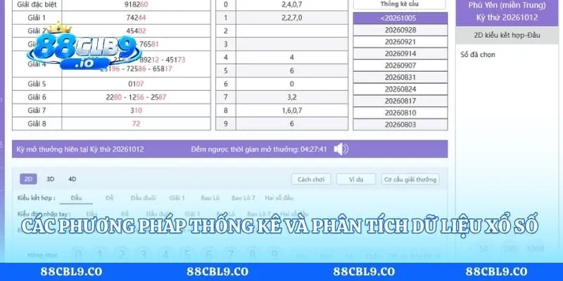 Các phương pháp thống kê và phân tích dữ liệu xổ số tại nhà cái