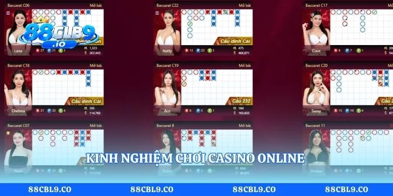 Kinh nghiệm chơi Casino Online