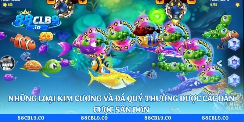 Những loại kim cương và đá quý thường được các dân cược săn đón 